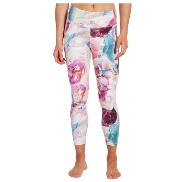 CALIA Energize Floral Printed 7/8 Leggings MEDIUM - Picture 1 of 7